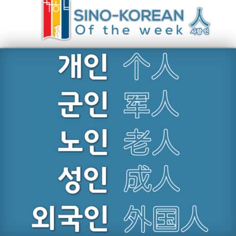 Korean words related to person